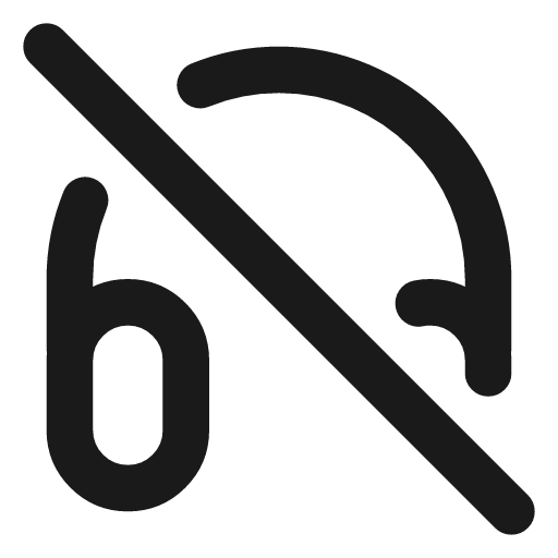 Headphone off icon, line style, from Vadivam