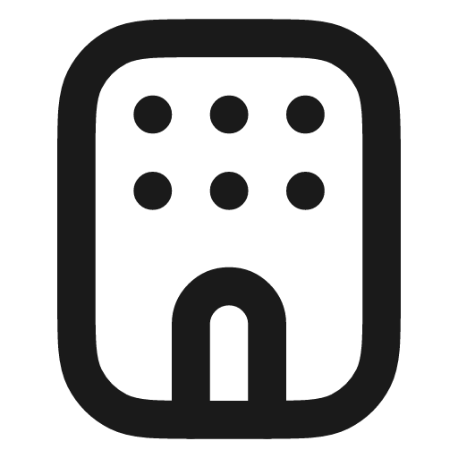 Hotel icon, line style, from Vadivam