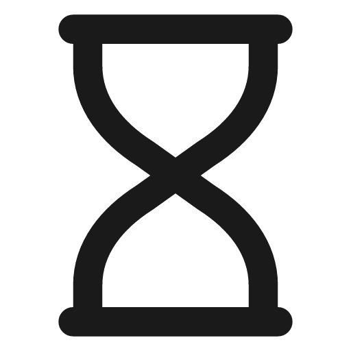 Hourglass icon, line style, from Vadivam