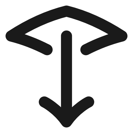 Layer arrow down icon, line style, from Vadivam