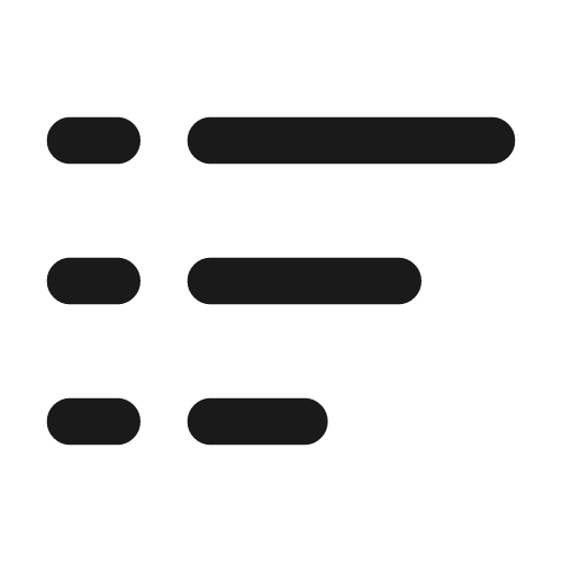List sort descending icon, line style, from Vadivam