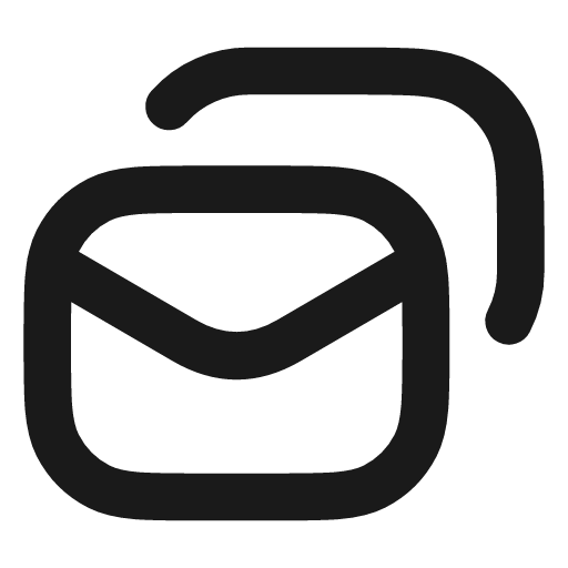 Mails icon, line style, from Vadivam