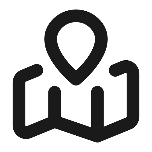 Map pinned icon, line style, from Vadivam