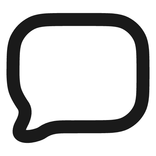 Message square icon, line style, from Vadivam
