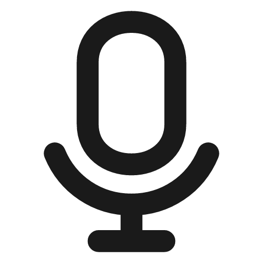 Mic icon, line style, from Vadivam