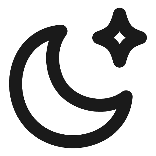 Moon star icon, line style, from Vadivam
