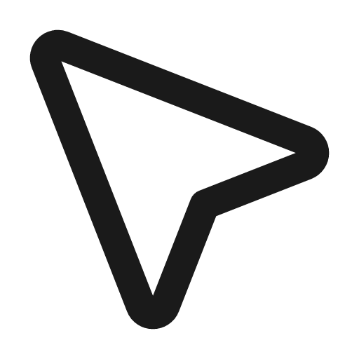 Mouse pointer 2 icon, line style, from Vadivam