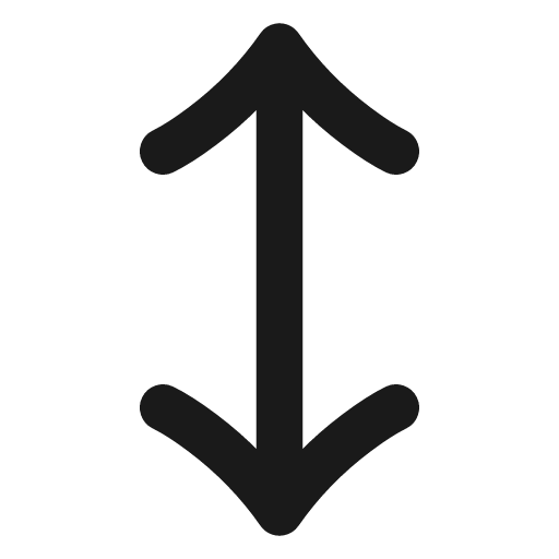 Move vertical icon, line style, from Vadivam