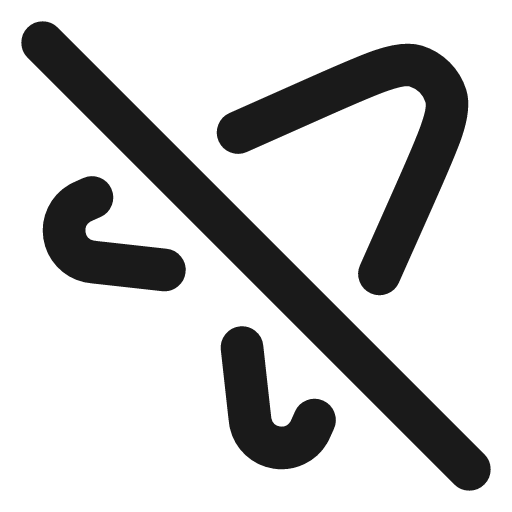 Navigation off icon, line style, from Vadivam