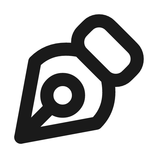 Pen tool icon, line style, from Vadivam