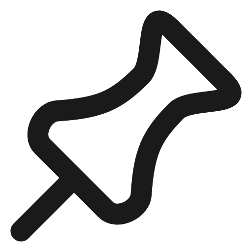 Pin icon, line style, from Vadivam