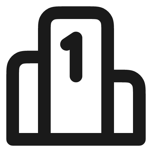 Podium icon, line style, from Vadivam