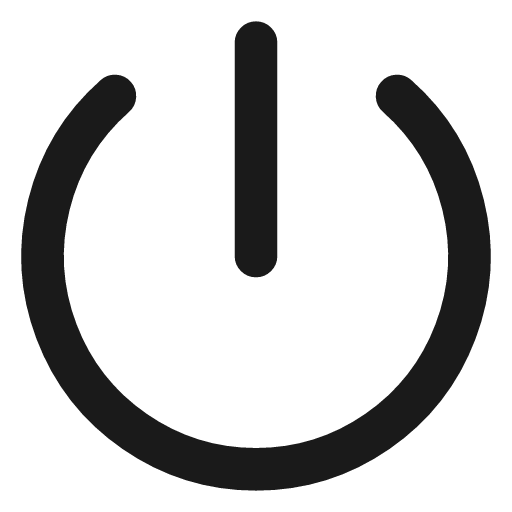 Power icon, line style, from Vadivam