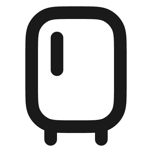 Refrigerator icon, line style, from Vadivam
