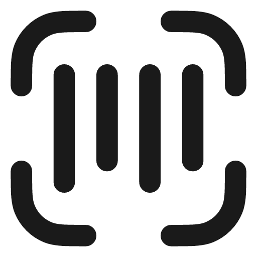 Scan barcode icon, line style, from Vadivam