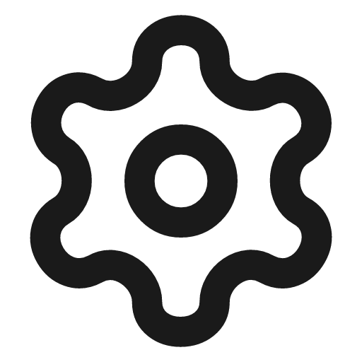 Settings icon, line style, from Vadivam