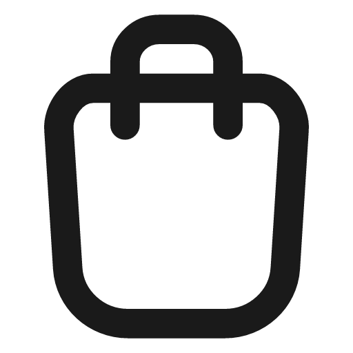 Shopping bag icon, line style, from Vadivam