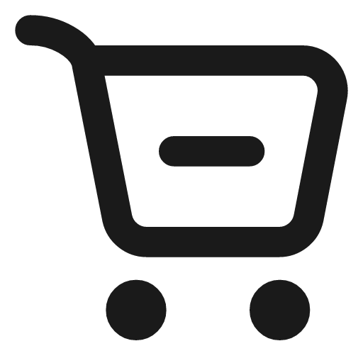 Shopping cart minus icon, line style, from Vadivam