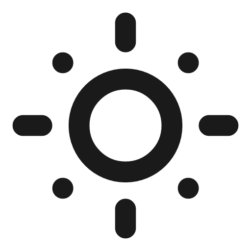 Sun dim icon, line style, from Vadivam
