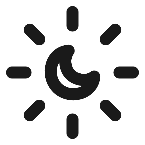 Sun moon icon, line style, from Vadivam