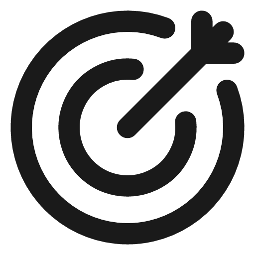 Target icon, line style, from Vadivam
