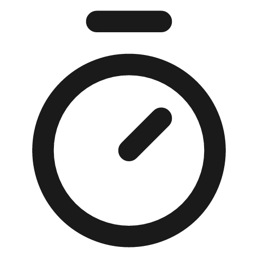 Timer icon, line style, from Vadivam