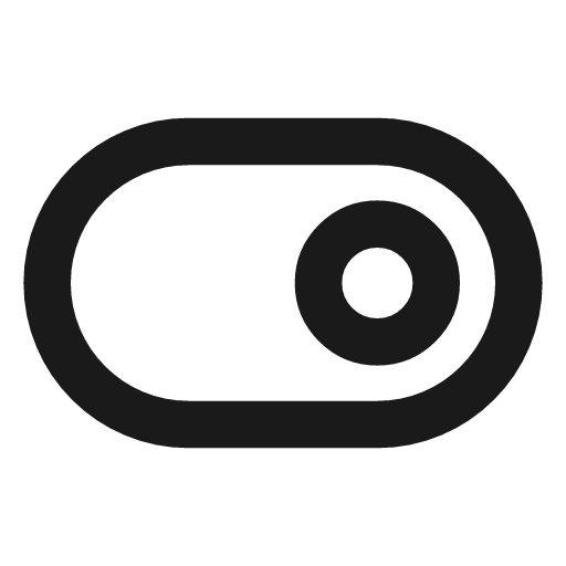 Toggle right icon, line style, from Vadivam