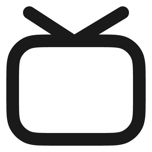 Tv icon, line style, from Vadivam