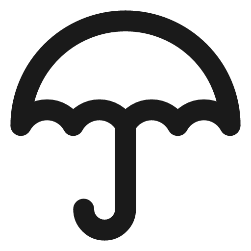 Umbrella icon, line style, from Vadivam