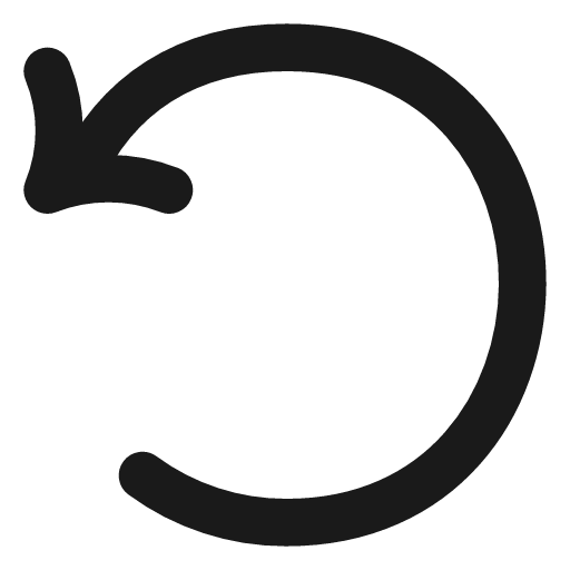 Undo icon, line style, from Vadivam