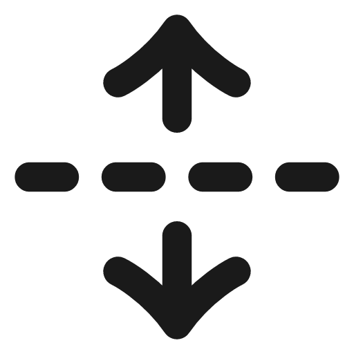 Unfold vertical icon, line style, from Vadivam