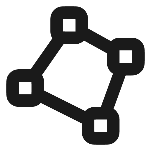 Vector polygon icon, line style, from Vadivam