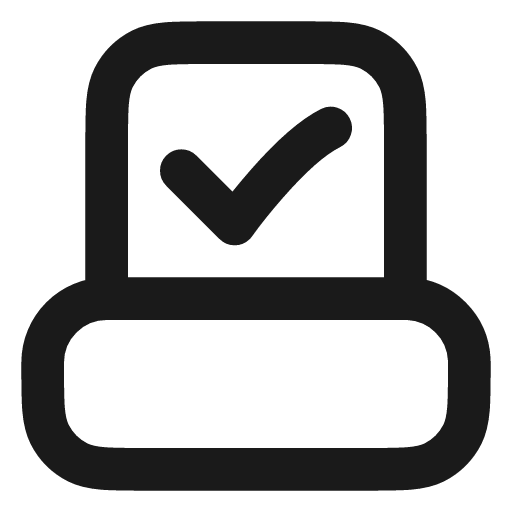 Vote icon, line style, from Vadivam