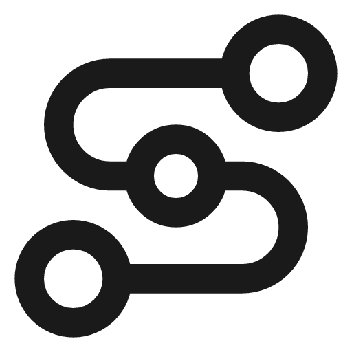 Waypoints icon, line style, from Vadivam