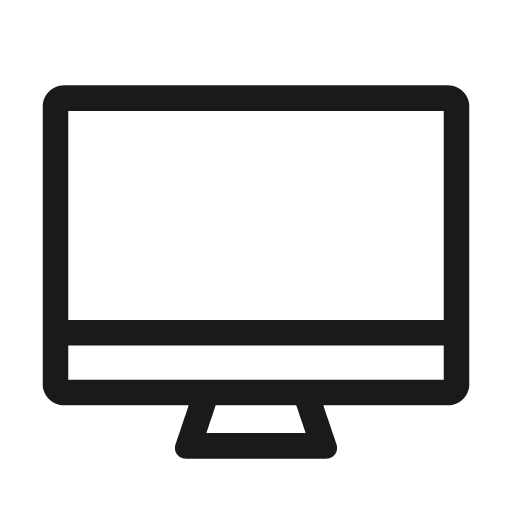 Imac outlined icon, outline style, from WeUI Icon