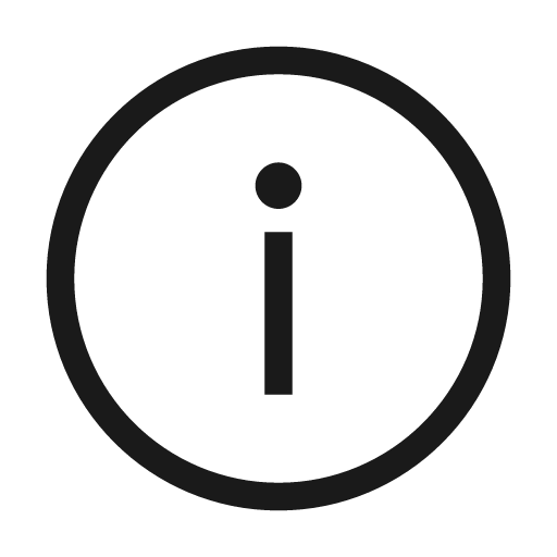 Info outlined icon, outline style, from WeUI Icon