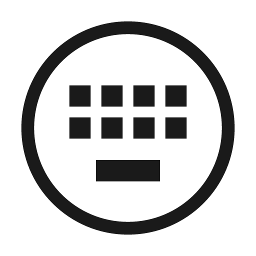Keyboard outlined icon, outline style, from WeUI Icon