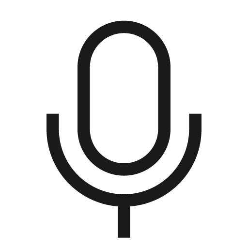 Mike outlined icon, outline style, from WeUI Icon