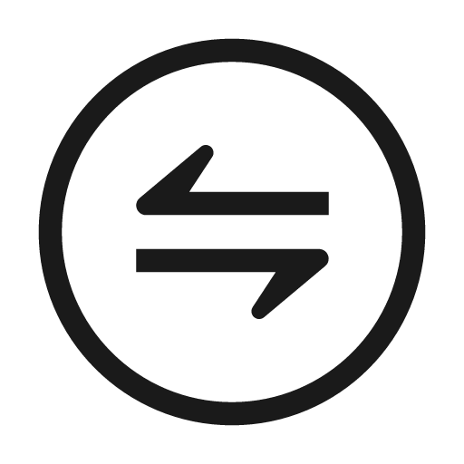 Transfer2 outlined icon, outline style, from WeUI Icon
