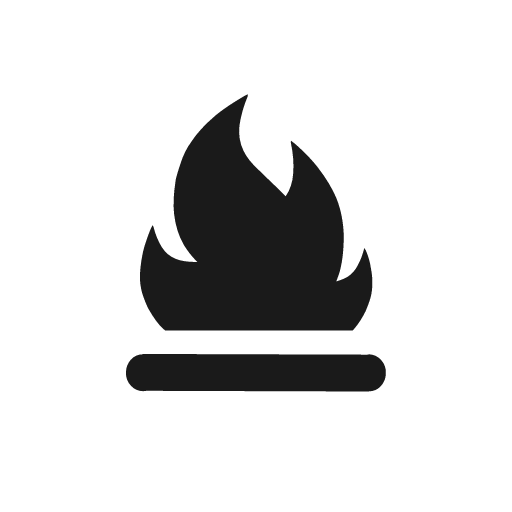 Fire icon, solid style, from Weather Icons