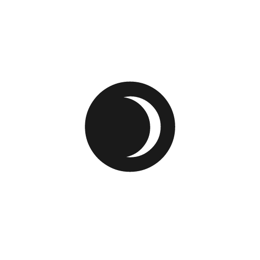 Lunar eclipse icon, solid style, from Weather Icons