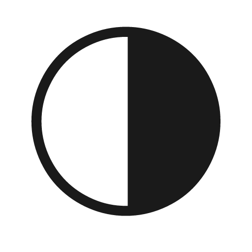 Moon alt third quarter icon, solid style, from Weather Icons