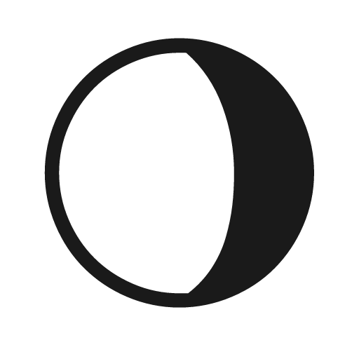 Moon alt waning gibbous 3 icon, solid style, from Weather Icons
