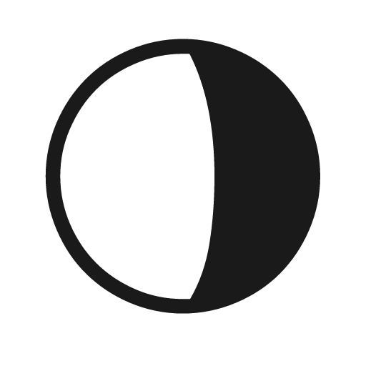Moon alt waning gibbous 5 icon, solid style, from Weather Icons
