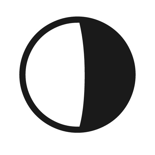 Moon alt waning gibbous 6 icon, solid style, from Weather Icons