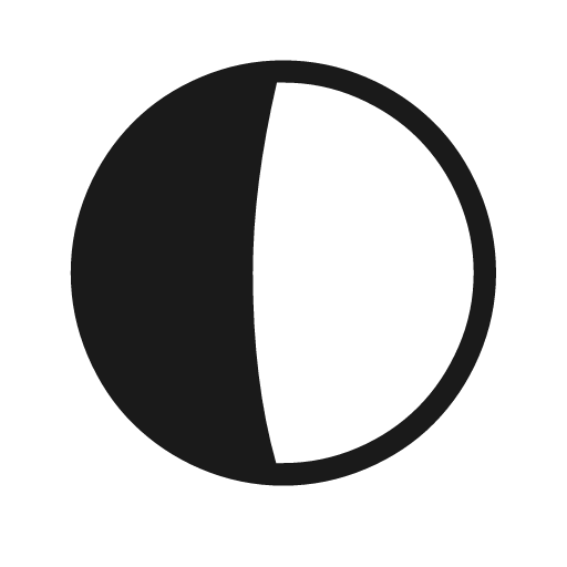 Moon alt waxing gibbous 1 icon, solid style, from Weather Icons