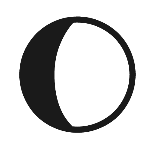 Moon alt waxing gibbous 3 icon, solid style, from Weather Icons