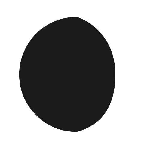 Moon waning gibbous 1 icon, solid style, from Weather Icons