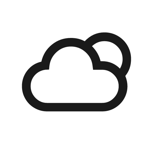 Night cloudy icon, solid style, from Weather Icons