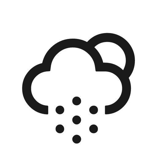 Night snow icon, solid style, from Weather Icons